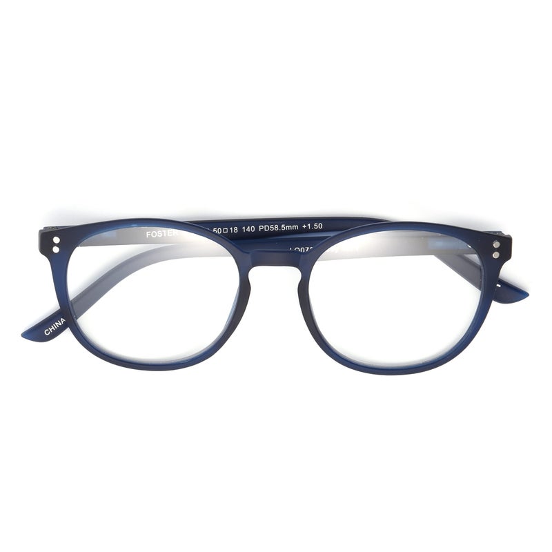Foster Grant Unisex Joey Anti-fog Blue Light Readers Reading Glasses, Matte Rubberized Navy, 50 Mm US - Image 2